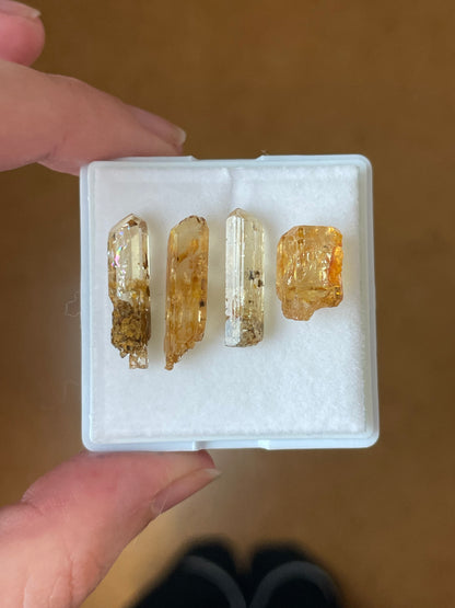 Imperial Topas Set minerale aus Zambia