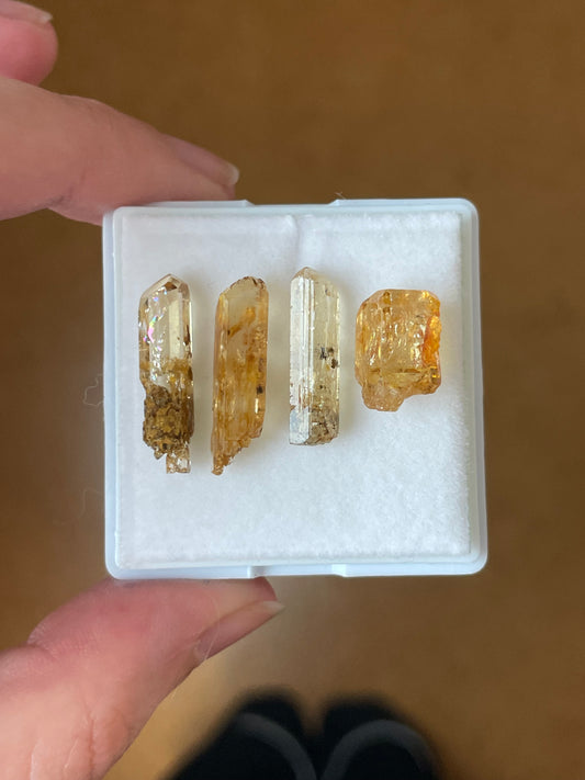 Imperial Topas Set minerale aus Zambia
