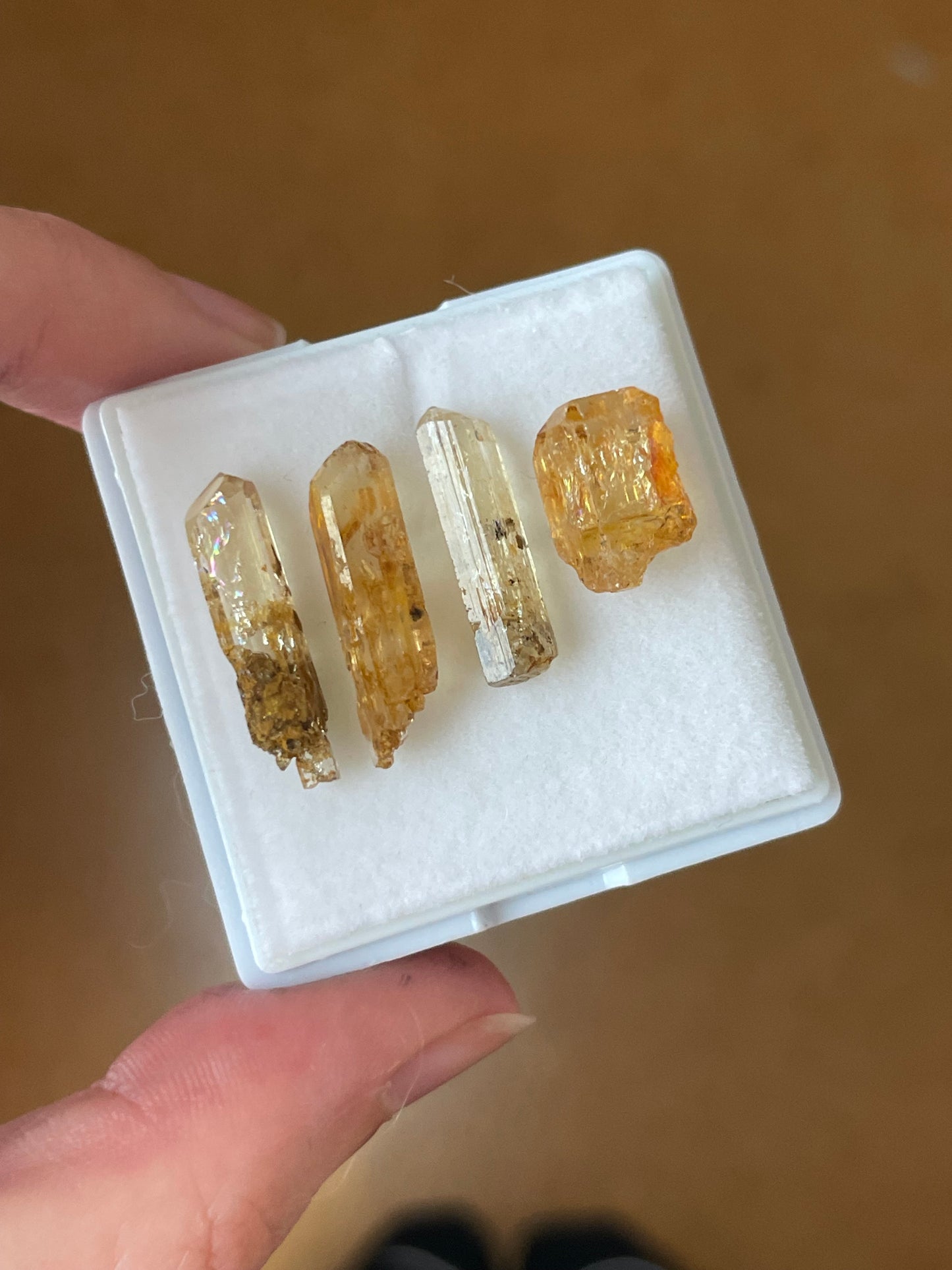 Imperial Topas Set minerale aus Zambia