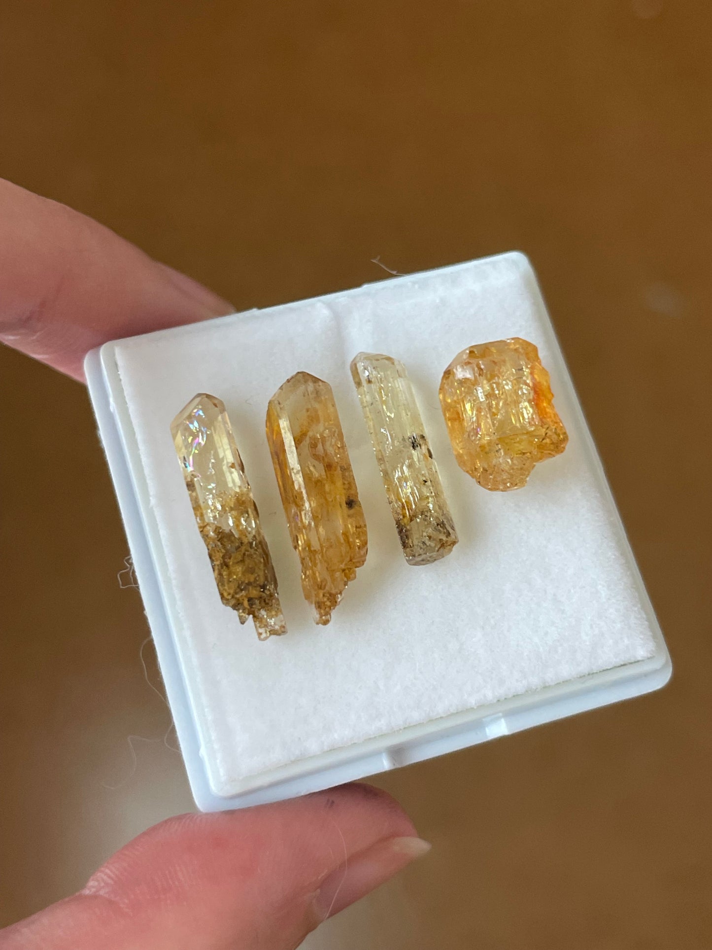 Imperial Topas Set minerale aus Zambia