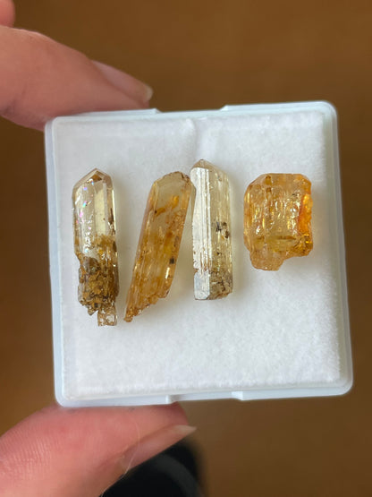Imperial Topas Set minerale aus Zambia