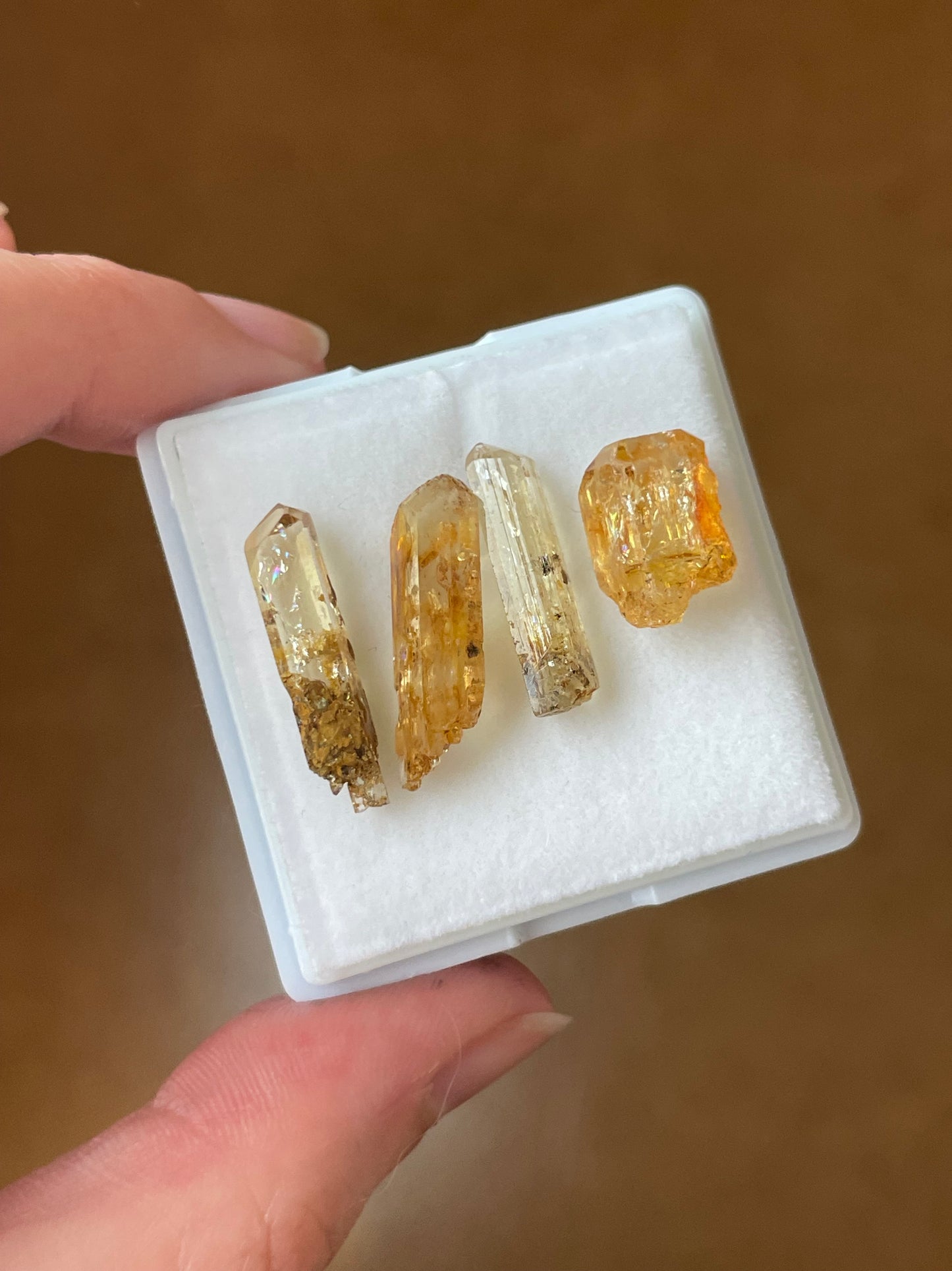 Imperial Topas Set minerale aus Zambia