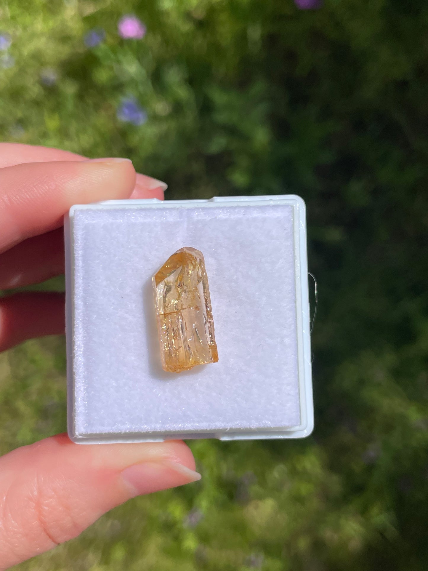 Imperial Topas mineral specimen aus Zambia
