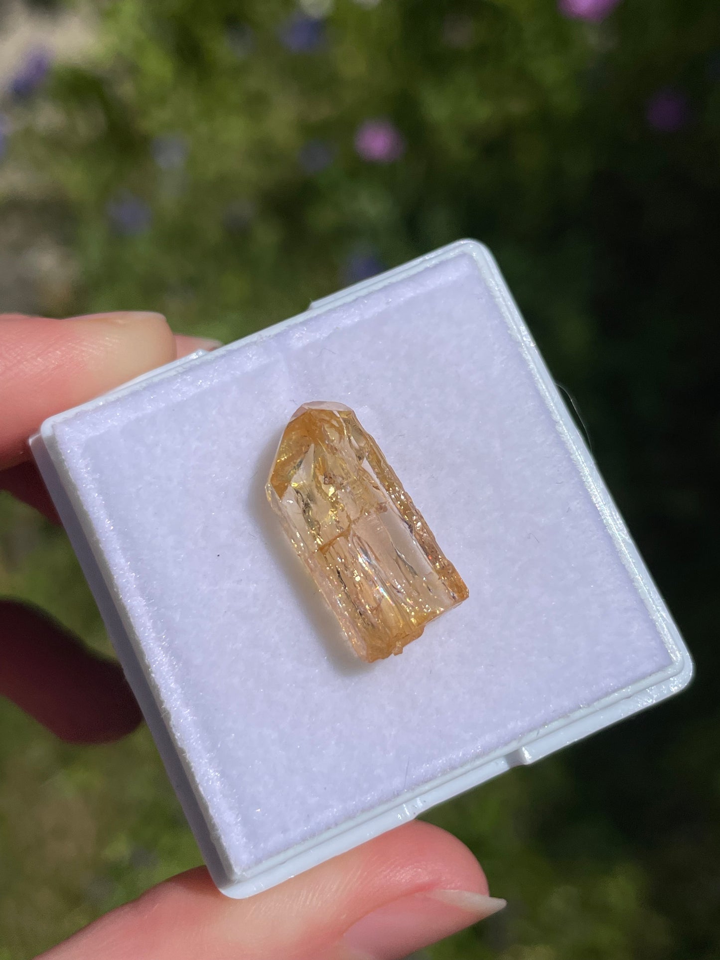 Imperial Topas mineral specimen aus Zambia