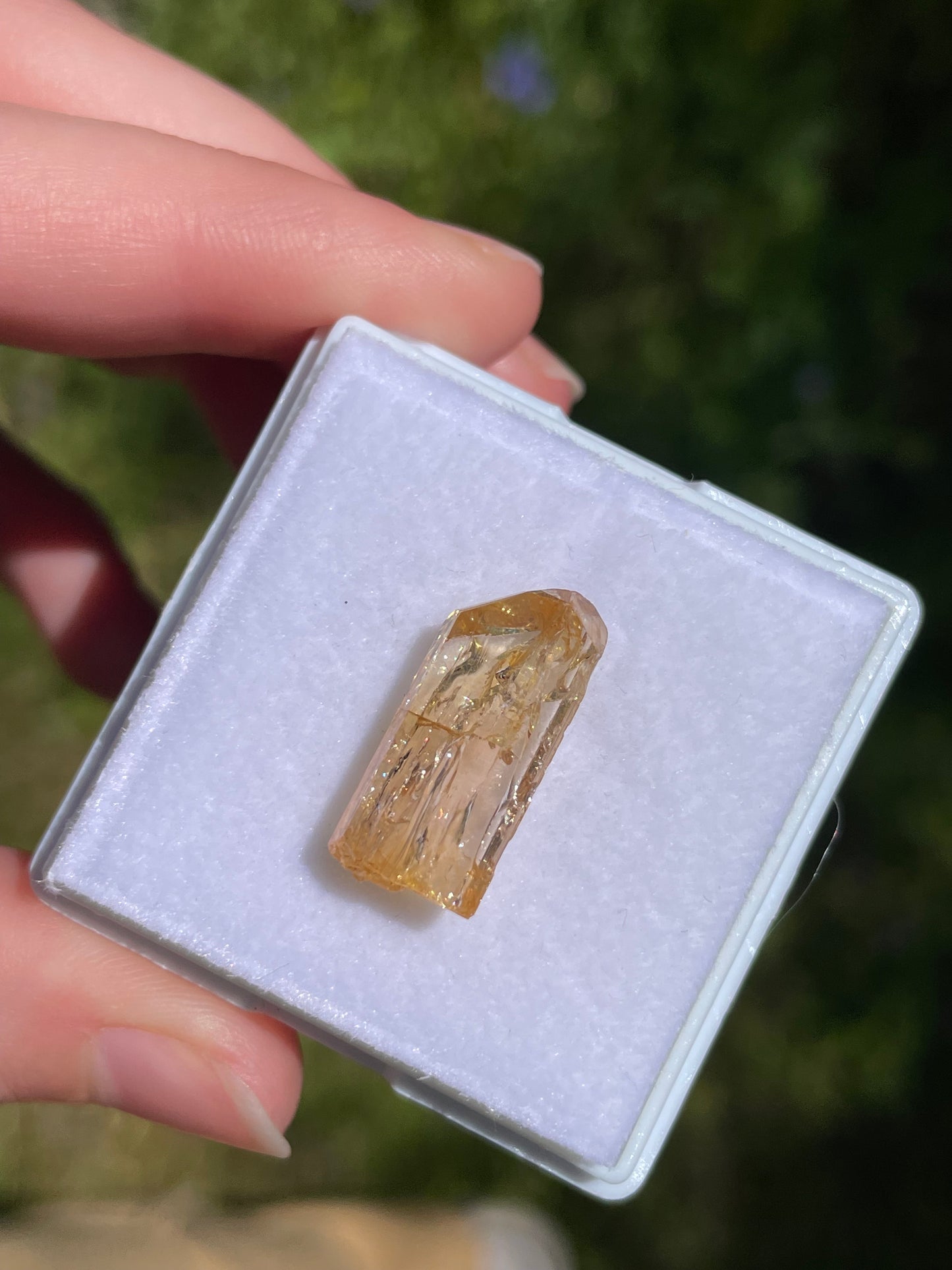 Imperial Topas mineral specimen aus Zambia