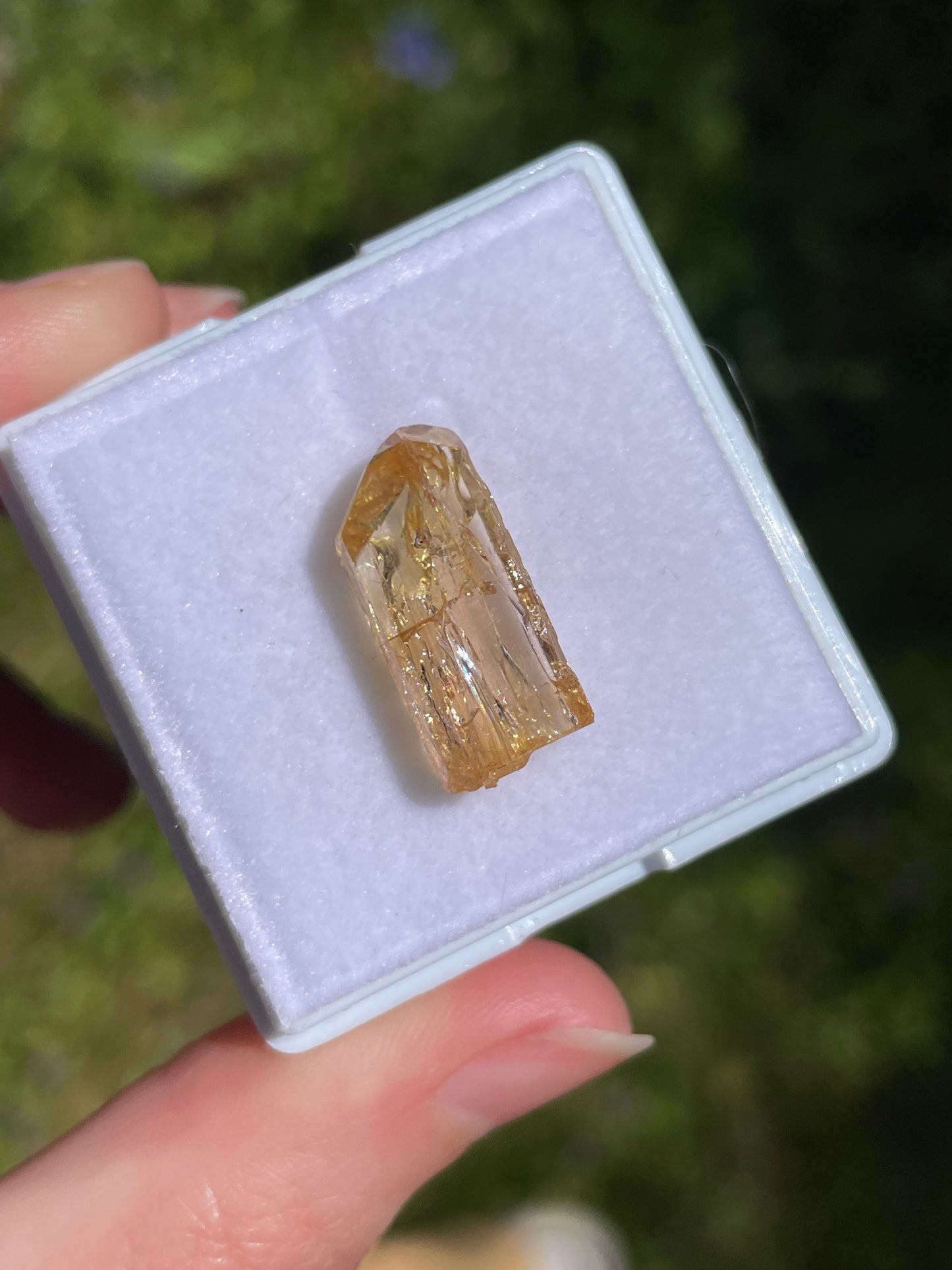 Imperial Topas mineral specimen aus Zambia