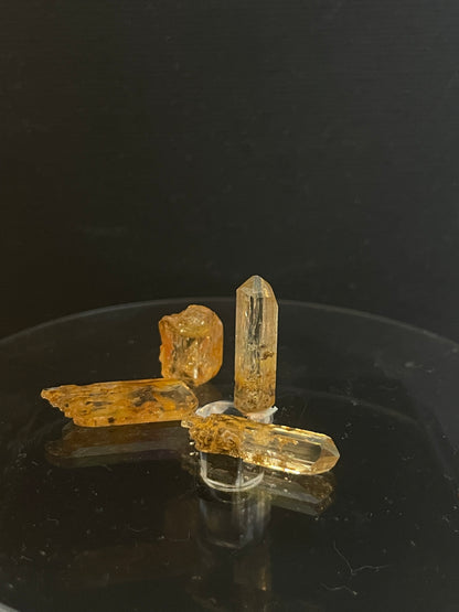 Imperial Topas mineral set aus Zambia