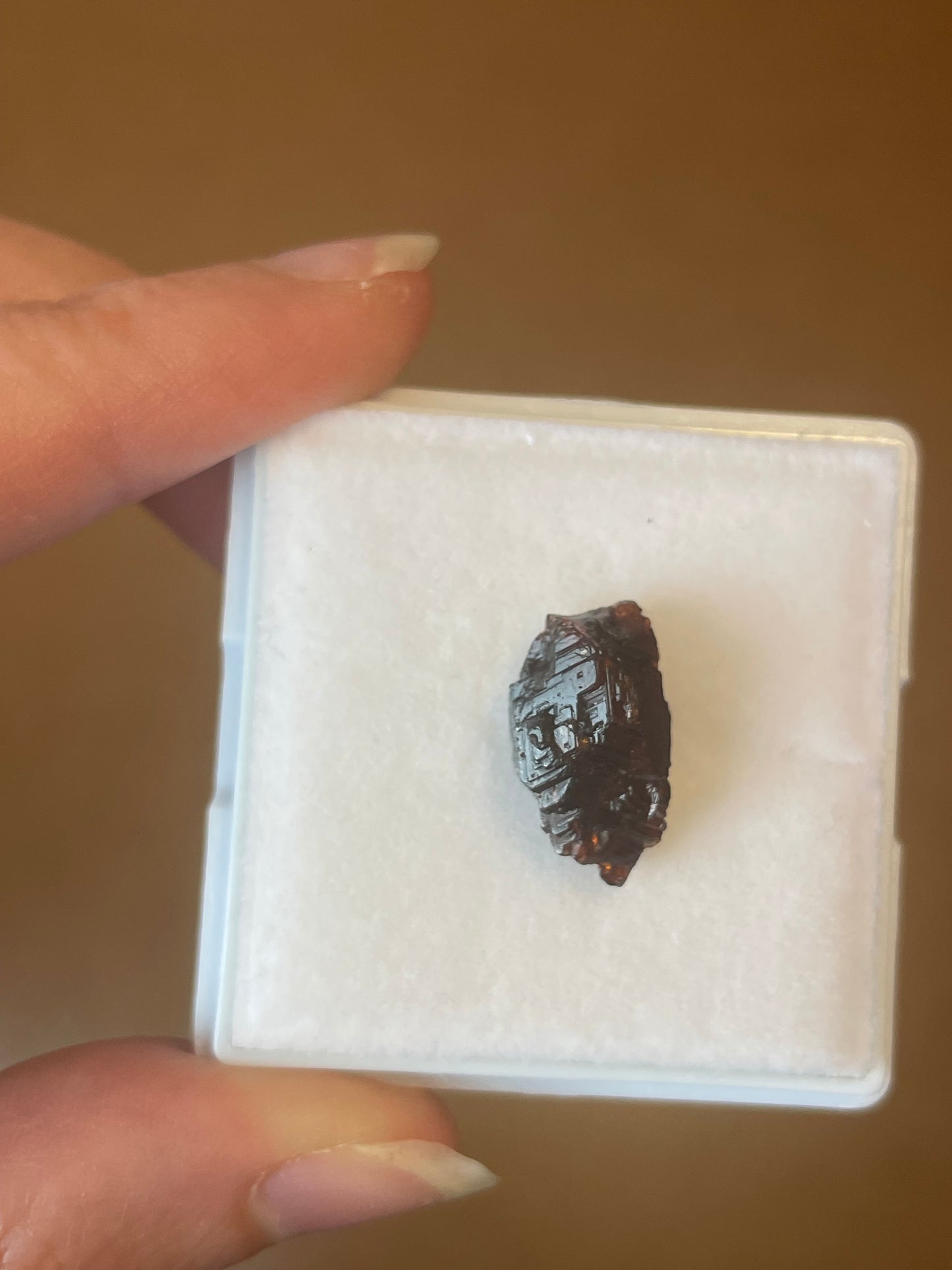 etched Granat mit zonierung aus Brasilien mineral specimen