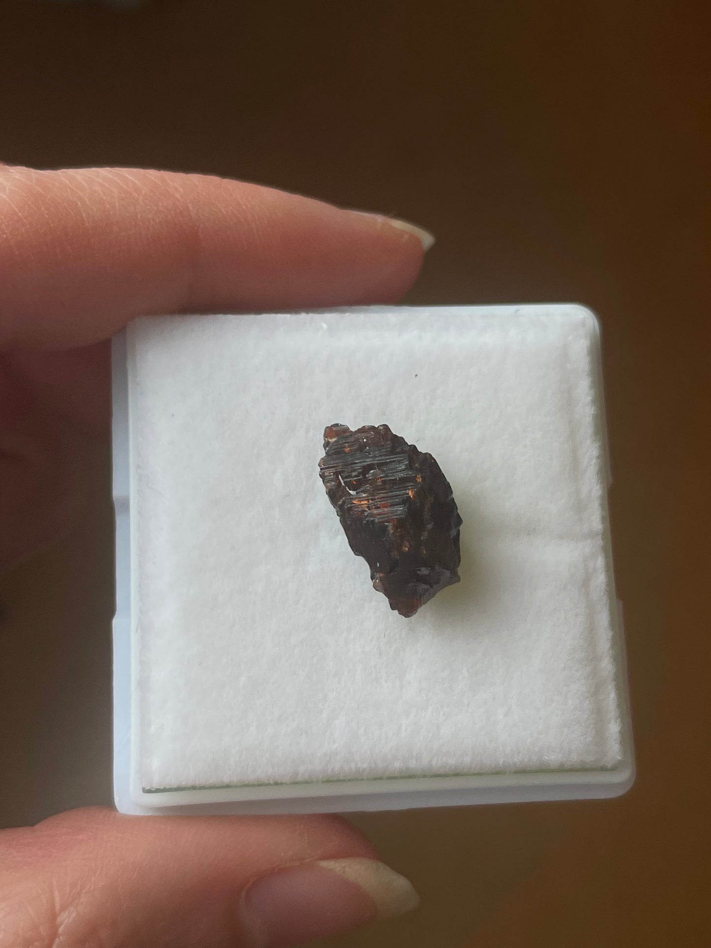 etched Granat mit zonierung aus Brasilien mineral specimen
