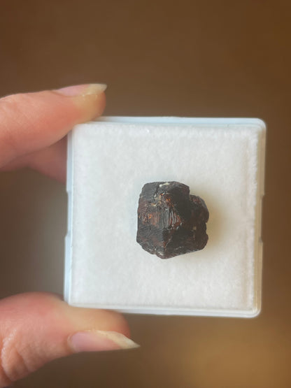 etched Granat mit Zonierung aus Brasilien mineral specimen