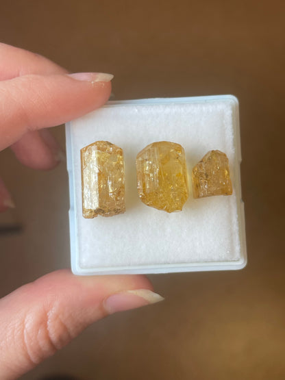 Imperial Topas set minerale aus Zambia