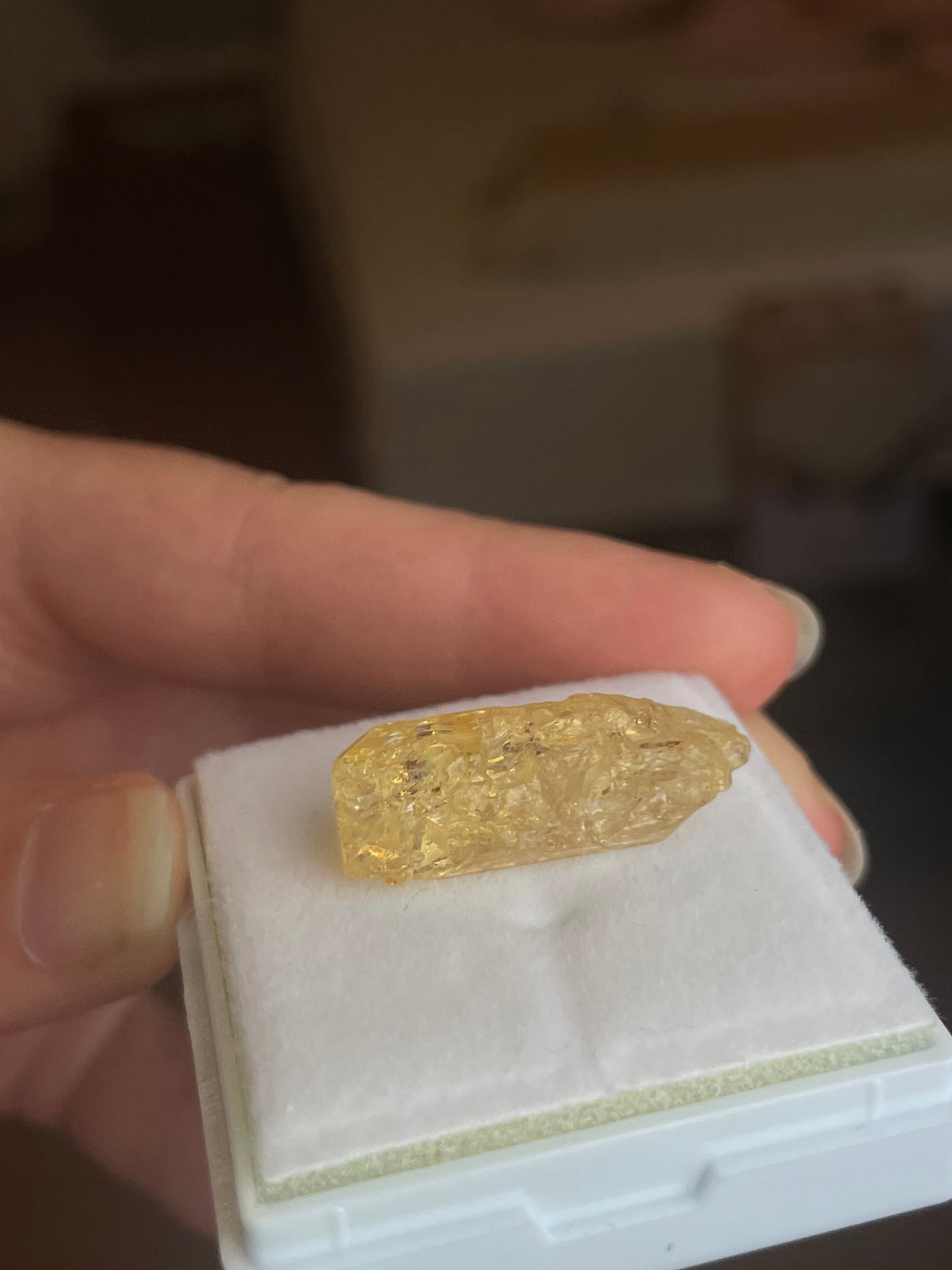 Imperial Topas mineral specimen aus Zambia topaz