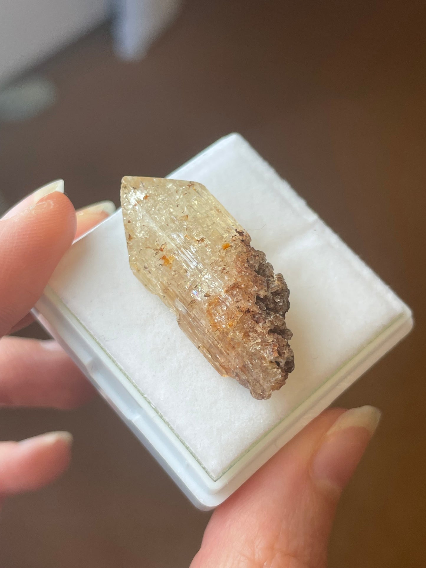 Imperial Topas mineral specimen aus Zambia topaz