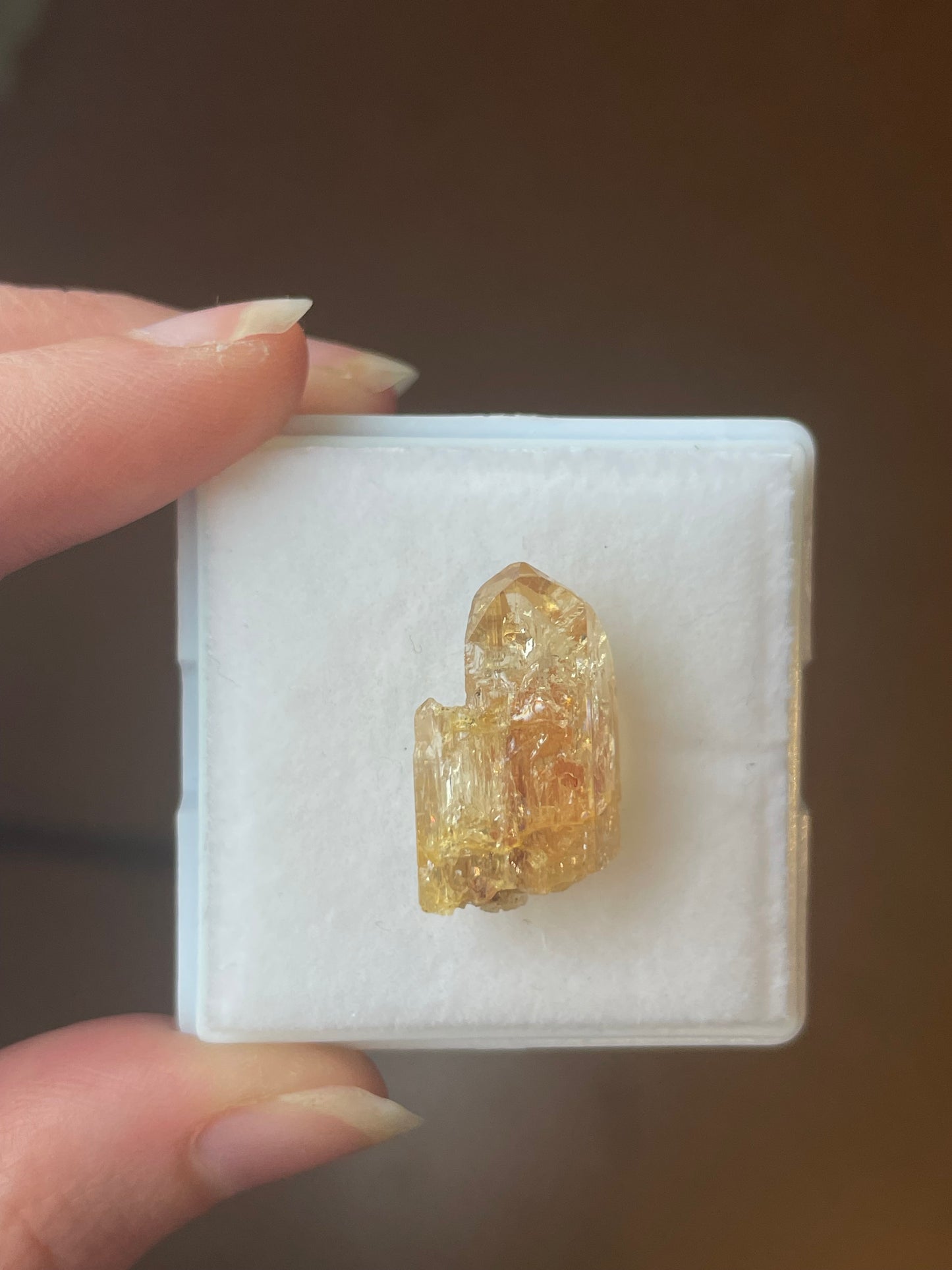 Imperial Topas mineral specimen aus Zambia