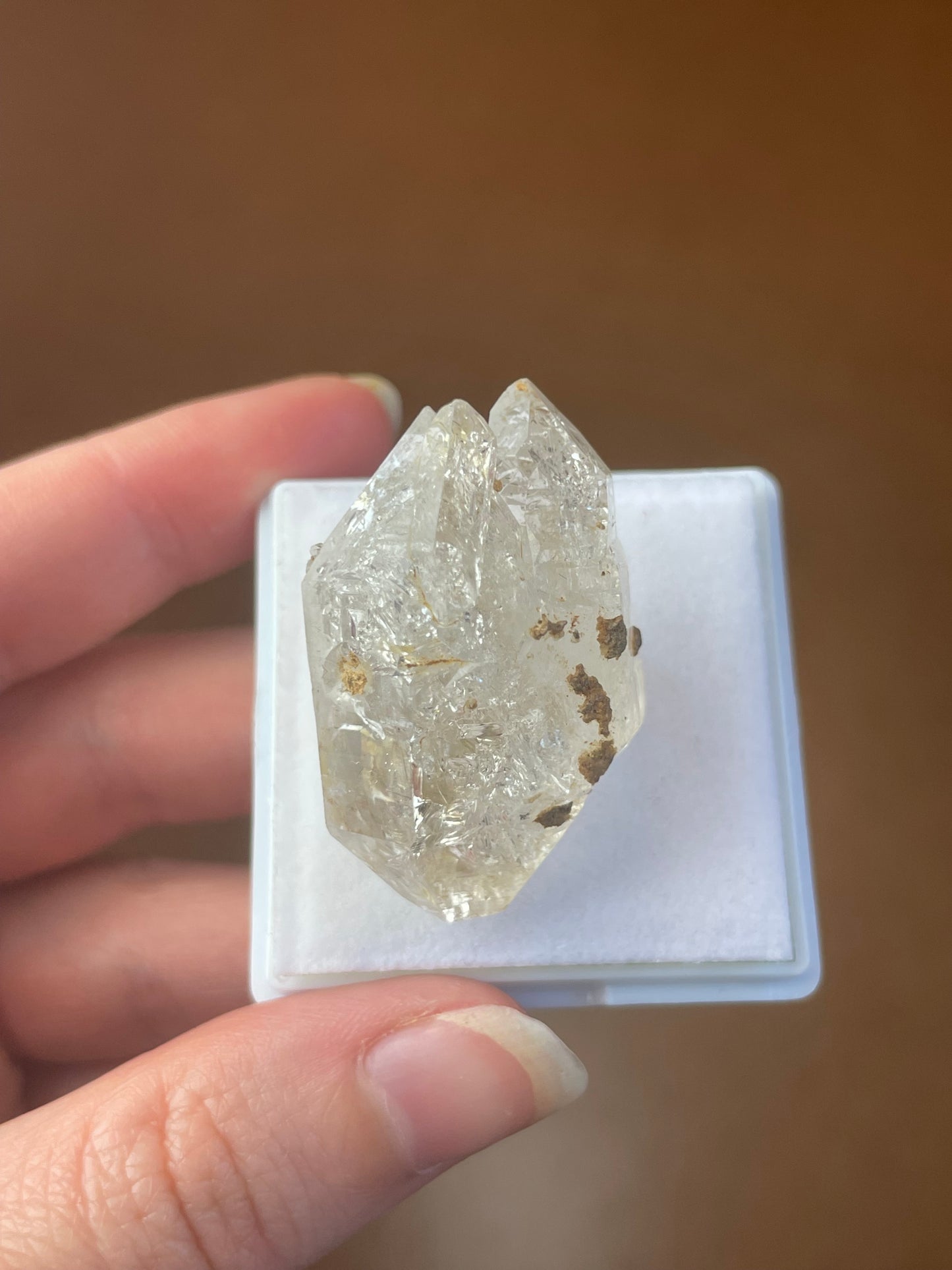 Herkimer Diamand Quarz mineral specimen doppelendig