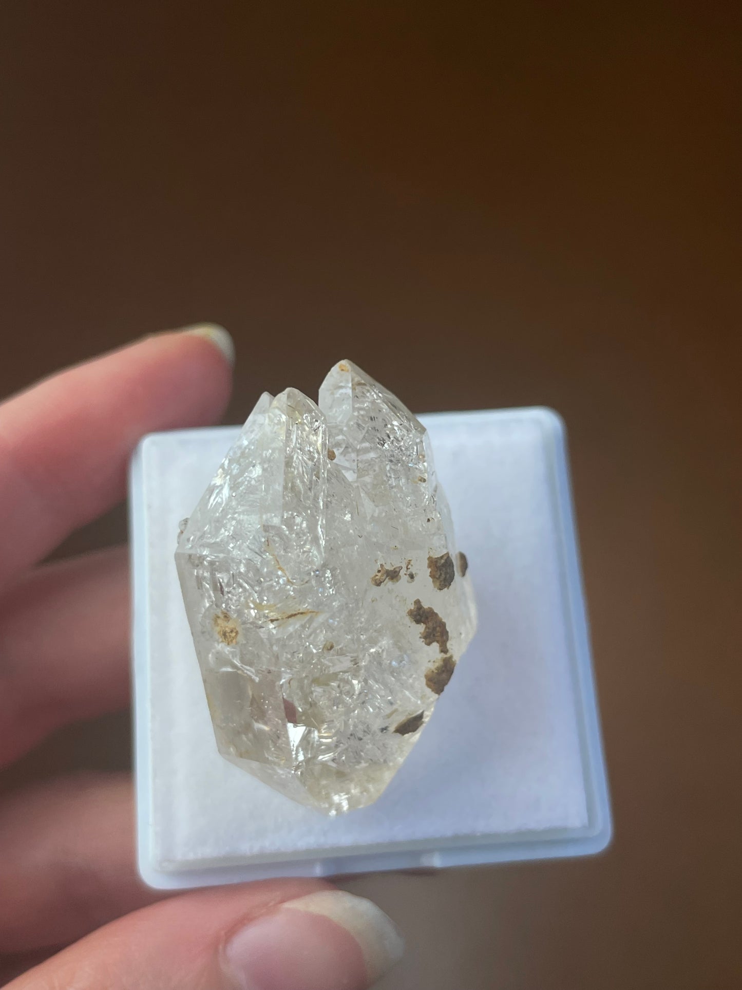 Herkimer Diamand Quarz mineral specimen doppelendig