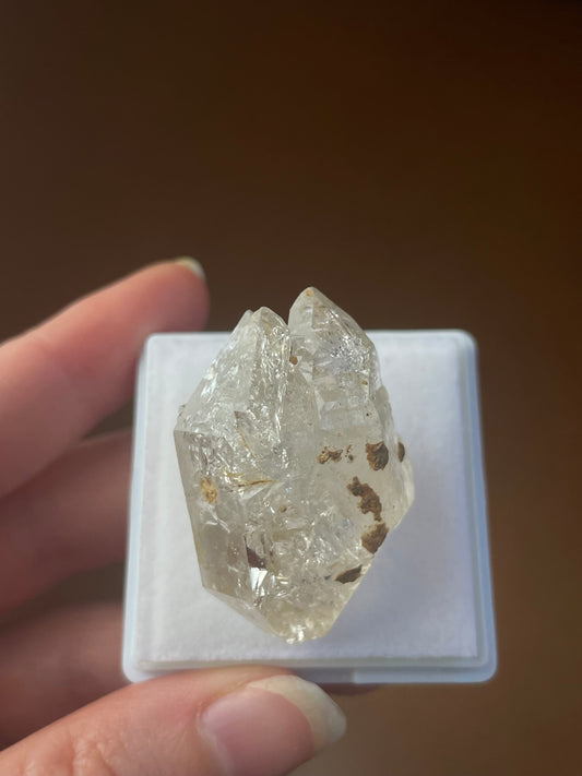 Herkimer Diamand Quarz mineral specimen doppelendig