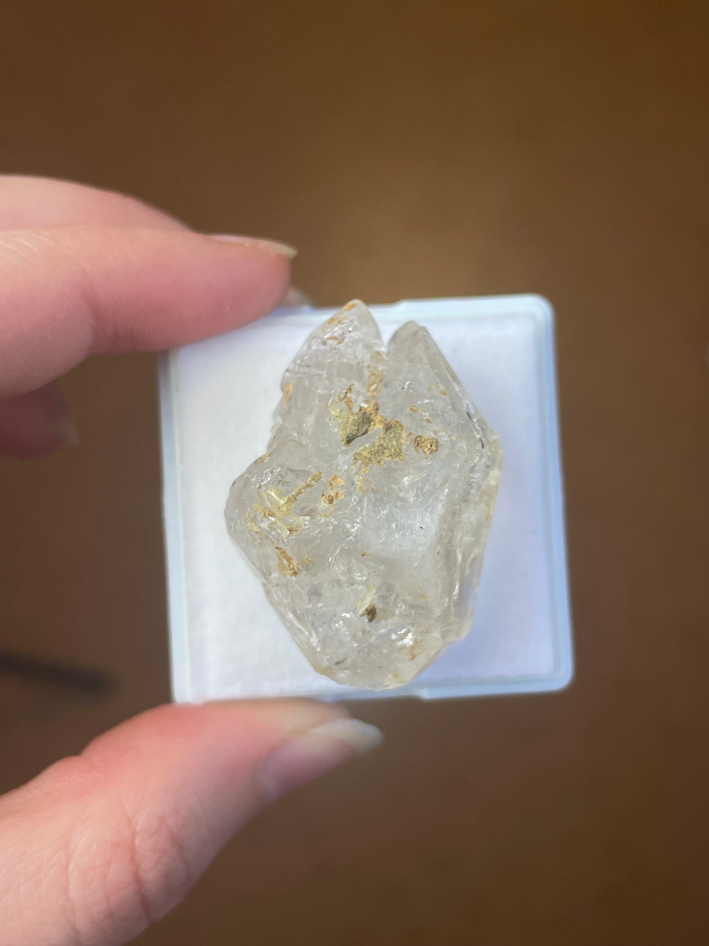 Herkimer Diamand Quarz mineral specimen doppelendig
