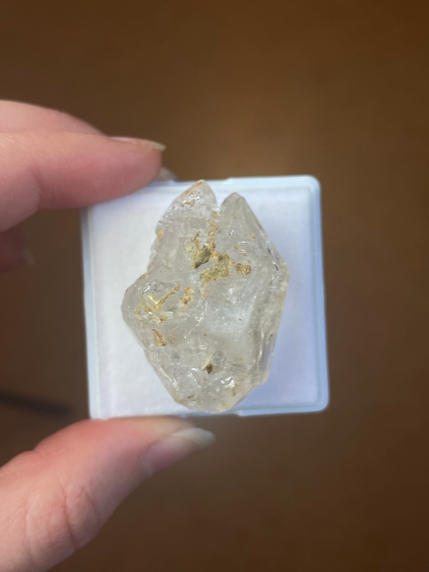 Herkimer Diamand Quarz mineral specimen doppelendig