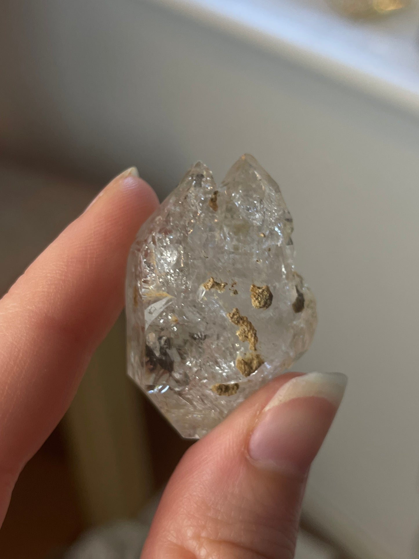Herkimer Diamand Quarz mineral specimen doppelendig