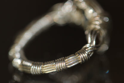 15,5mm blauer Topas und Rauch Quarz Ring 925 Silber