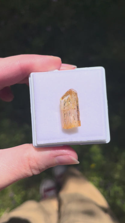 Imperial Topas mineral specimen aus Zambia