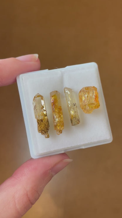 Imperial Topas Set minerale aus Zambia