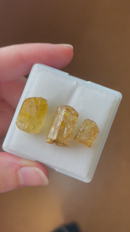 Imperial Topas set minerale aus Zambia