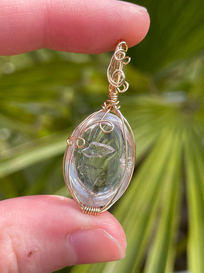 Enhydro Quarz Anhänger in 14k gold gefüllt